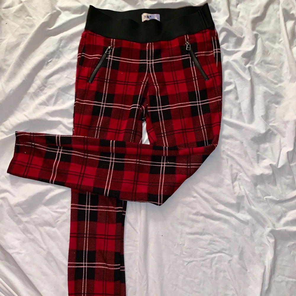 Red Plaid Pants